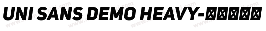 uni sans demo heavy字体转换